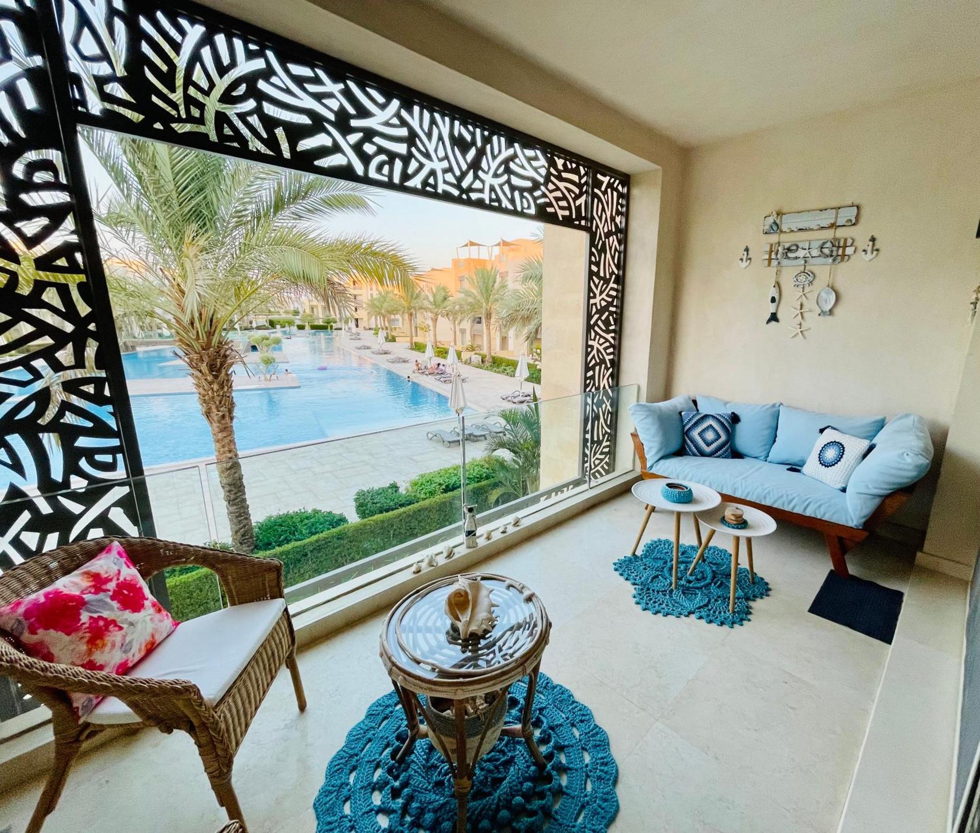 Проживання в сім'ї Mangroovy - Elgouna Authentic Designer Shared 2 Bdr Each With Private Bathroom For Kitesurfers With Pool View & Access