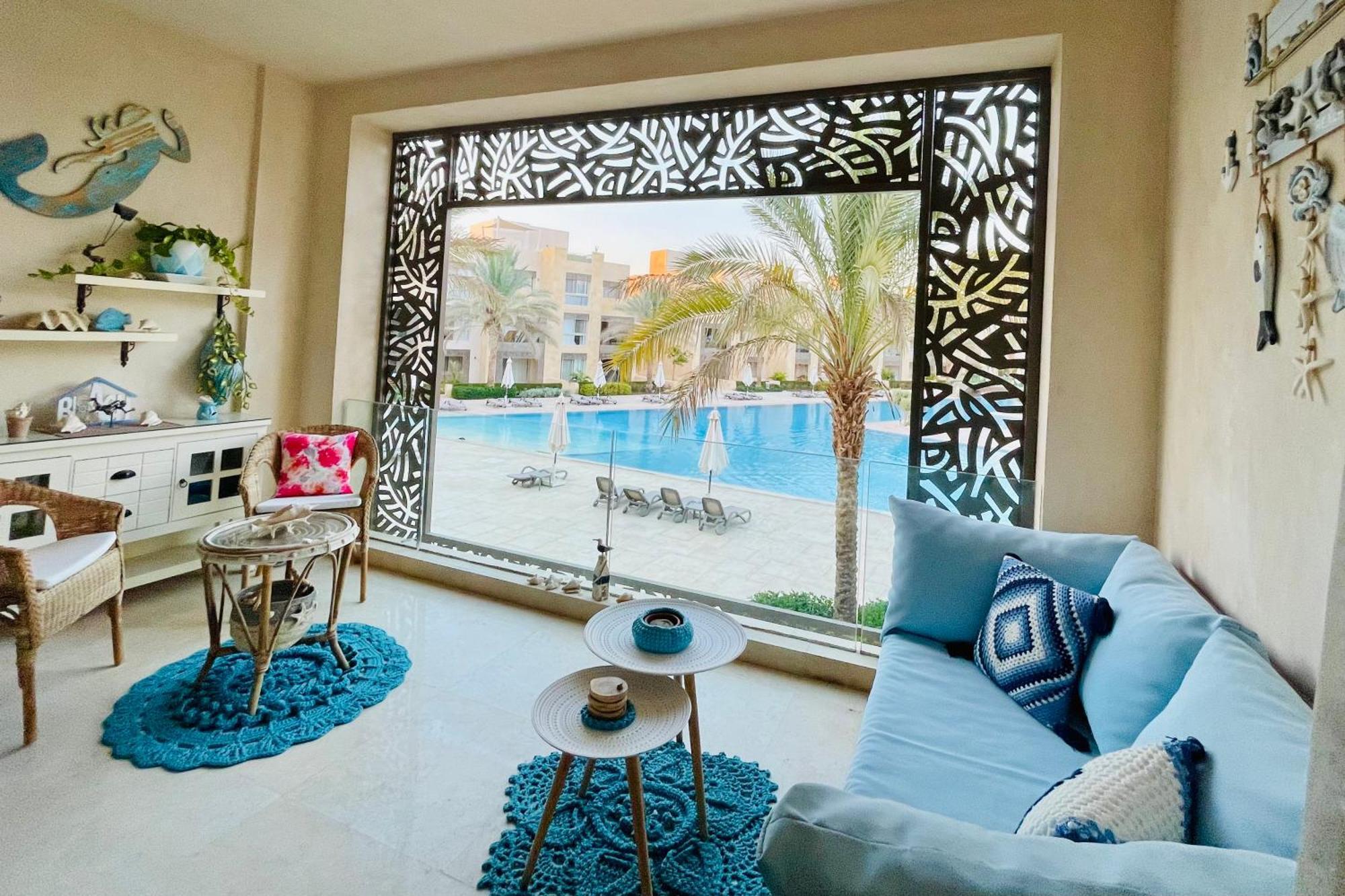 Mangroovy - Elgouna Authentic Designer Shared 2 Bdr Each With Private Bathroom For Kitesurfers With Pool View & Access Хургада